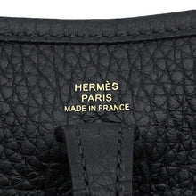 Load image into Gallery viewer, HERMES Evelyne Long Black Taurillon Clemence Size TPM