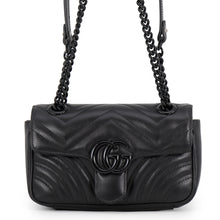 将图像加载到图库查看器中,GUCCI GG Marmont Shoulder Bag Black446744 Leather