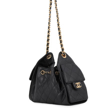 Load image into Gallery viewer, CHANEL CHANEL25 ChainShoulder Bag BlackAS5631 Caviar Leather Size Mini