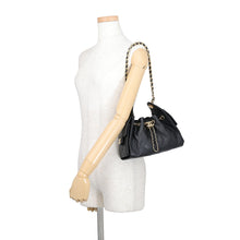 Load image into Gallery viewer, CHANEL CHANEL25 ChainShoulder Bag BlackAS5631 Caviar Leather Size Mini