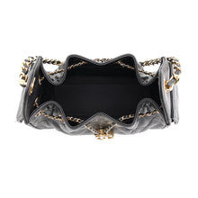 Load image into Gallery viewer, CHANEL CHANEL25 ChainShoulder Bag BlackAS5631 Caviar Leather Size Mini