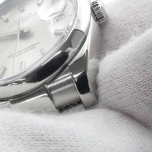 将图像加载到图库查看器中,ROLEX Oyster Perpetual Date Stainless Steel Silver Dial115200
