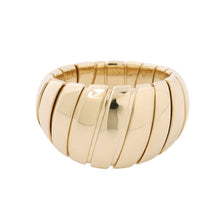 Load image into Gallery viewer, BVLGARI Tubogas Ring Size 58/#18361751 18K Yellow Gold