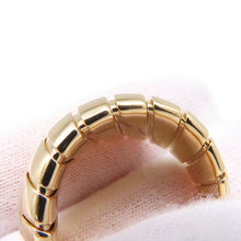 Load image into Gallery viewer, BVLGARI Tubogas Ring Size 58/#18361751 18K Yellow Gold