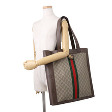 Load image into Gallery viewer, GUCCI Ophidia GG Supreme Beige/Brown519335 GG Supreme Leather Size Large