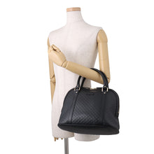 将图像加载到图库查看器中,GUCCI MicroGuccissima 2WAYHandbag Black449663 Leather