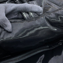 Load image into Gallery viewer, SAINT LAURENT PARIS Wide Puffer Logo Shopping Bag Black756269FACY81000 SilkTec Canvas