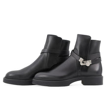 将图像加载到图库查看器中,HERMES Jeff short boots BlackH252122Z Leather Size 40