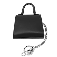 Load image into Gallery viewer, Delvaux Brillon Rumour Bag Charm Black Box Calf Leather Size Mini