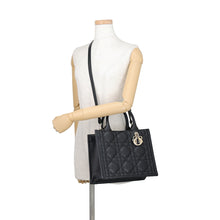 Load image into Gallery viewer, Dior Macrocannage Book Tote BlackM1325OWHP_M900 Calf Leather Size Small
