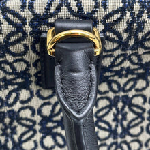Load image into Gallery viewer, LOEWE amazona19 square bag Gray/BlackA039N10X02 Canvas Calf Leather Size 19
