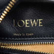 Load image into Gallery viewer, LOEWE amazona19 square bag Gray/BlackA039N10X02 Canvas Calf Leather Size 19