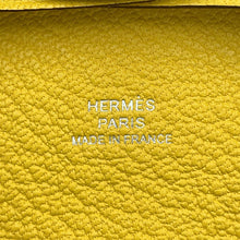 将图像加载到图库查看器中,HERMES Bastia Jaune de Naples Chevre Myzore Goatskin