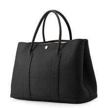 将图像加载到图库查看器中,HERMES Garden Party Black Negonda Leather Size PM