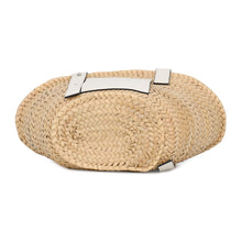 Load image into Gallery viewer, LOEWE Basket bag Natural/WhiteA223S93X04 Palm Leaf Calf Leather Size Small