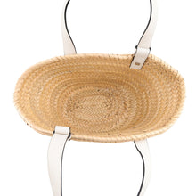Load image into Gallery viewer, LOEWE Basket bag Natural/WhiteA223S93X04 Palm Leaf Calf Leather Size Small