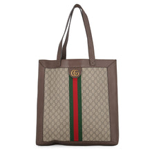 Load image into Gallery viewer, GUCCI Ophidia GG Supreme Tote Bag Beige/Brown519335 GG Supreme Leather Size Large