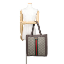 Load image into Gallery viewer, GUCCI Ophidia GG Supreme Tote Bag Beige/Brown519335 GG Supreme Leather Size Large