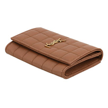 将图像加载到图库查看器中,SAINT LAURENT PARIS Compact Card Holder Brown742430 Lambskin