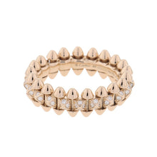 将图像加载到图库查看器中,CARTIER Crash de Cartier Pavé Diamond Ring Size Small/49/#9N4796149/N4796100 18K Pink Gold