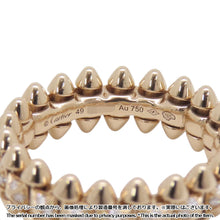 将图像加载到图库查看器中,CARTIER Crash de Cartier Pavé Diamond Ring Size Small/49/#9N4796149/N4796100 18K Pink Gold