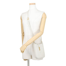 Load image into Gallery viewer, SAINT LAURENT PARIS LE 5A7 Vertical Shoulder Bag White735214 Calf Leather Size Mini