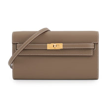 Load image into Gallery viewer, HERMES Kelly wallet long to go Etoupe Epsom