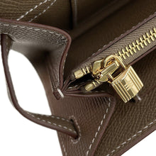 Load image into Gallery viewer, HERMES Kelly wallet long to go Etoupe Epsom