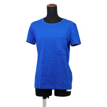 将图像加载到图库查看器中,HERMES Chaine d'Ancre Embroidery Short-Sleeve T-Shirt Size 36 Blue Cotton100%