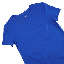 将图像加载到图库查看器中,HERMES Chaine d'Ancre Embroidery Short-Sleeve T-Shirt Size 36 Blue Cotton100%