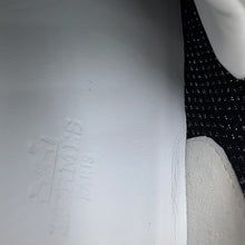 将图像加载到图库查看器中,HERMES Sneakers bouncing Black/White/Orange Textured Mesh Chèvre Velour Size 37H
