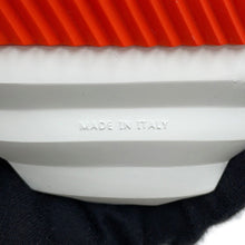 将图像加载到图库查看器中,HERMES Sneakers bouncing Black/White/Orange Textured Mesh Chèvre Velour Size 37H