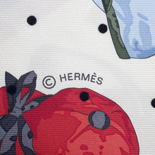 Load image into Gallery viewer, HERMES Carre 55 Jockey Size 55 Black/Red/Vert Roden Silk100%