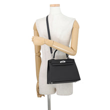 将图像加载到图库查看器中,HERMES Kelly Sellier Black Epsom Size 25
