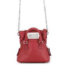 Load image into Gallery viewer, Maison Margiela Maison Margiela 5AC Recycled Classic Chain Shoulder Bag BordeauxSB3WG0025P5166T4069 Leather Size baby