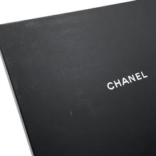 将图像加载到图库查看器中,CHANEL Large Logo Scarf Black/Blue Wool70% Cashmere30%
