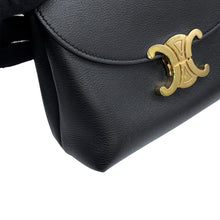 将图像加载到图库查看器中,CELINE Triomphe Teen Nino 2-Way Shoulder Bag Black118113 Calf Leather