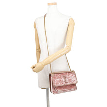 Load image into Gallery viewer, SAINT LAURENT PARIS Niki Baby 2-Way Chainshoulder Bag Pink633160FAAS95785 Velvet Leather