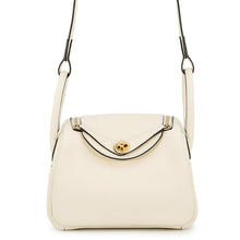 将图像加载到图库查看器中,HERMES Lindy Crème Chantilly Taurillon Clemence Size Mini