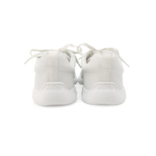 将图像加载到图库查看器中,HERMES Sneakers Neon White Leather Fabric Size 43