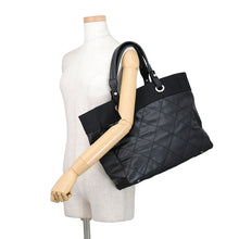 Load image into Gallery viewer, CHANEL Paris-Biarritz Tote BlackA34209 Leather Canvas Size MM