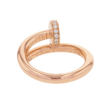 将图像加载到图库查看器中,CARTIER Juste Un Clou Diamond Ring Size Classic/51/#11B4094851/B4094800 18K Pink Gold
