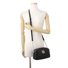 Load image into Gallery viewer, GUCCI GG Marmont Camera Bag Black855273 AAFXD 1000 Nappa Leather Size Small