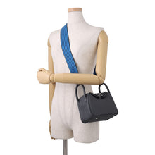 将图像加载到图库查看器中,HERMES Lindy Carbon/Caban/Blue Hydra Taurillon Clemence Size Mini