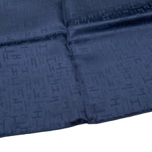 将图像加载到图库查看器中,HERMES Pocket square H Dedal Size 45 Marine Silk100%