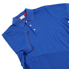 将图像加载到图库查看器中,HERMES Serie Button Polo Shirt Size S Blue/Orange Cotton50% Polyester50%