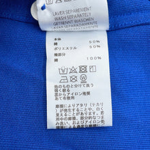 将图像加载到图库查看器中,HERMES Serie Button Polo Shirt Size S Blue/Orange Cotton50% Polyester50%
