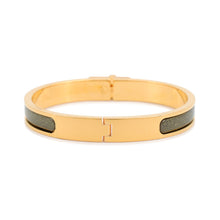 将图像加载到图库查看器中,HERMES Mini Clic Kelly Bracelet Glitter Size PM Noir・Dore Gold Plated Enamel