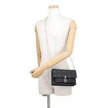 将图像加载到图库查看器中,Dior My Dior Daily Chain Pouch Cannage BlackS0937ONMJ_M900 Lambskin