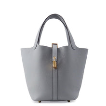 将图像加载到图库查看器中,HERMES Picotin Lock Green Pantan Taurillon Clemence Size PM
